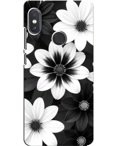 Чехол для Xiaomi Redmi Note 5 с картинкой «Монохромные астры» Чехол для Xiaomi Redmi Note 5 с картинкой «Монохромные астры»