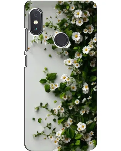 Чехол для Xiaomi Redmi Note 5 с картинкой «Ветка мелких белых цветов» Чехол для Xiaomi Redmi Note 5 с картинкой «Ветка мелких белых цветов»