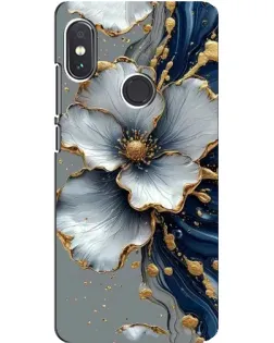 Чехол для Xiaomi Redmi Note 5 с картинкой «Белый цветок и золотой флюид» Чехол для Xiaomi Redmi Note 5 с картинкой «Белый цветок и золотой флюид»