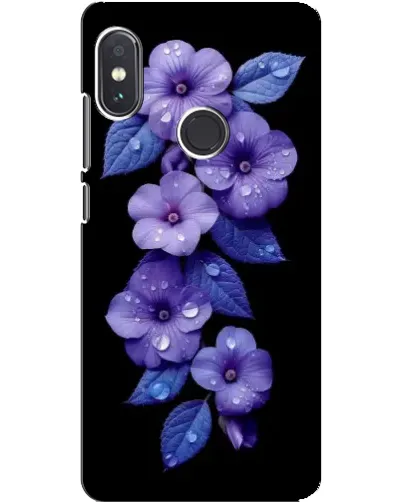 Чехол для Xiaomi Redmi Note 5 с картинкой «Фиолетовые цветы с росою» Чехол для Xiaomi Redmi Note 5 с картинкой «Фиолетовые цветы с росою»