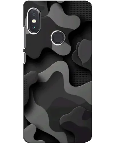 Чехол для Xiaomi Redmi Note 5 с картинкой «Темный абстрактный камуфляж»