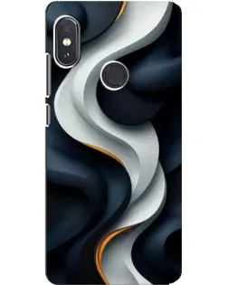 Чехол для Xiaomi Redmi Note 5 с картинкой «Объемные черно-белые ленты» Чехол для Xiaomi Redmi Note 5 с картинкой «Объемные черно-белые ленты»