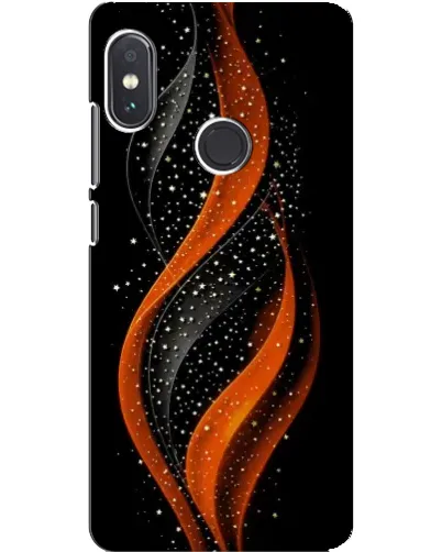 Чехол для Xiaomi Redmi Note 5 с картинкой «Огненная звездная волна»