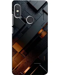 Чехол для Xiaomi Redmi Note 5 с картинкой «Черные геометрические блоки» Чехол для Xiaomi Redmi Note 5 с картинкой «Черные геометрические блоки»