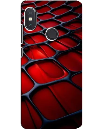 Чехол для Xiaomi Redmi Note 5 с картинкой «Красная глянцевая сетка»