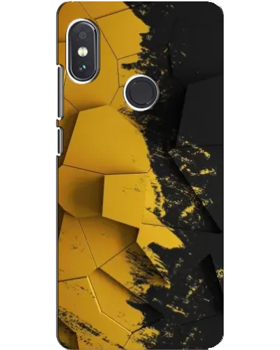 Чехол для Xiaomi Redmi Note 5 с картинкой «Золотые осколки геометрии»