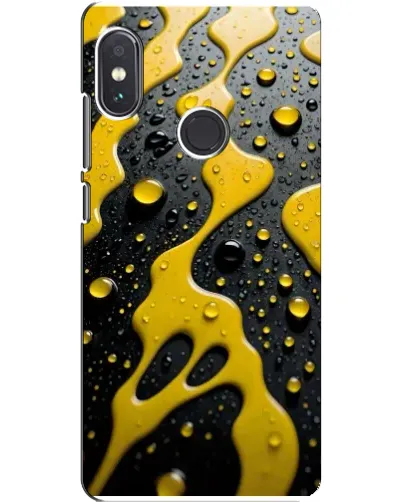 Чехол для Xiaomi Redmi Note 5 с картинкой «Жидкое желтое золото»