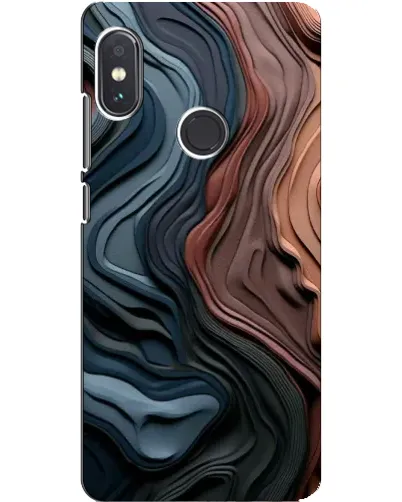 Чехол для Xiaomi Redmi Note 5 с картинкой «Цветные волны каньона»