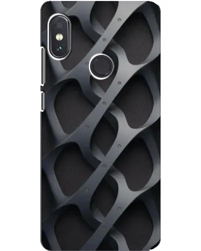 Чехол для Xiaomi Redmi Note 5 с картинкой «Объемное серое плетение»