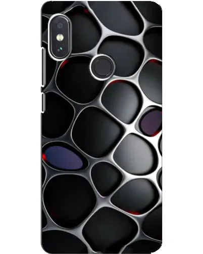 Чехол для Xiaomi Redmi Note 5 с картинкой «Объемная темная решетка»
