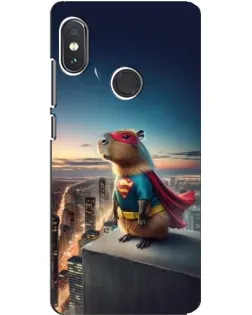 Чехол для Xiaomi Redmi Note 5 с картинкой «Капи-мен супергерой»