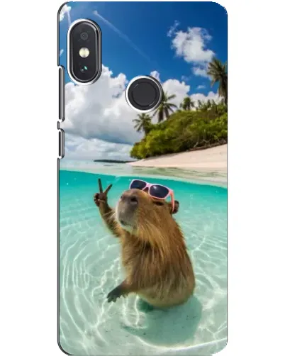 Чехол для Xiaomi Redmi Note 5 с картинкой «Капибара на море» Чехол для Xiaomi Redmi Note 5 с картинкой «Капибара на море»