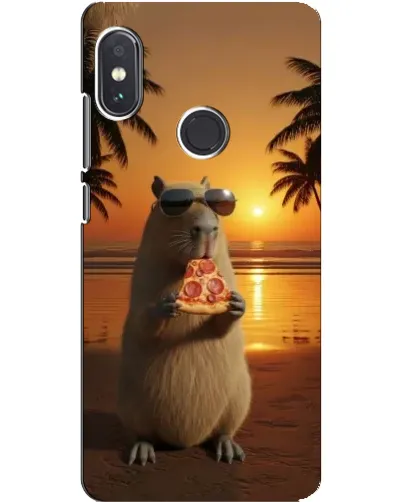 Чехол для Xiaomi Redmi Note 5 с картинкой «Капибара с пиццей» Чехол для Xiaomi Redmi Note 5 с картинкой «Капибара с пиццей»