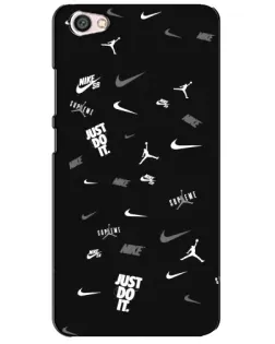 Чехол для Xiaomi Redmi Note 5A с картинкой «Nike Black Pattern»