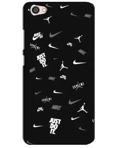 Чехол для Xiaomi Redmi Note 5A с картинкой «Nike Black Pattern»