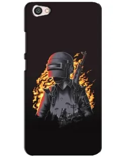 Чехол для Xiaomi Redmi Note 5A с картинкой «PUBG — огненный силуэт»
