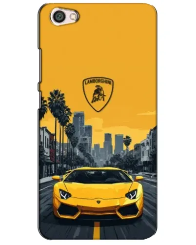 Чехол для Xiaomi Redmi Note 5A с картинкой «Желтый Lamborghini город»