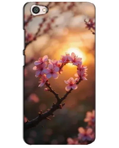 Чехол для Xiaomi Redmi Note 5A с картинкой «Розовый цвет сердце на фоне заката»