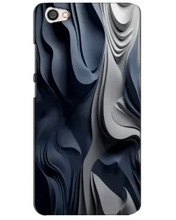 Чехол для Xiaomi Redmi Note 5A с картинкой «Объемные синие складки»