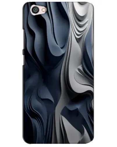 Чехол для Xiaomi Redmi Note 5A с картинкой «Объемные синие складки»