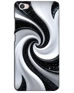 Чехол для Xiaomi Redmi Note 5A с картинкой «Черно-белая спираль»