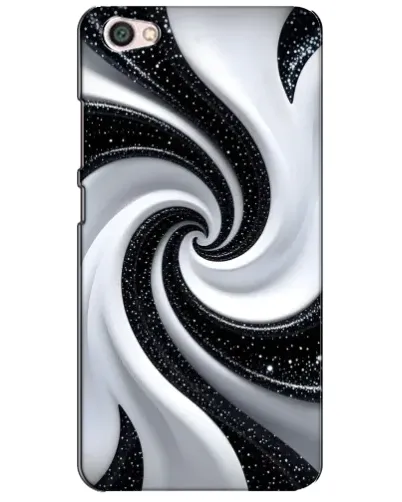 Чехол для Xiaomi Redmi Note 5A с картинкой «Черно-белая спираль»