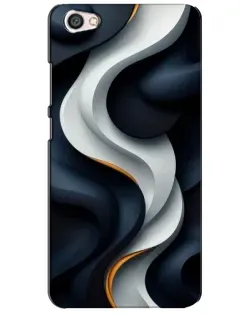 Чехол для Xiaomi Redmi Note 5A с картинкой «Объемные черно-белые ленты»