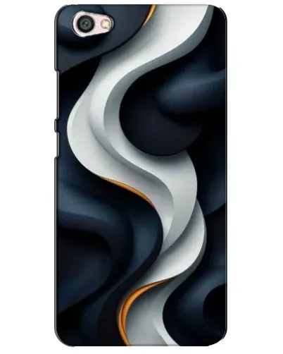 Чехол для Xiaomi Redmi Note 5A с картинкой «Объемные черно-белые ленты»