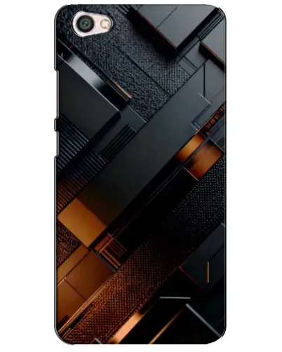 Чехол для Xiaomi Redmi Note 5A с картинкой «Черные геометрические блоки»