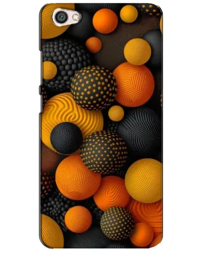 Чехол для Xiaomi Redmi Note 5A с картинкой «Объемные оранжевые сферы»