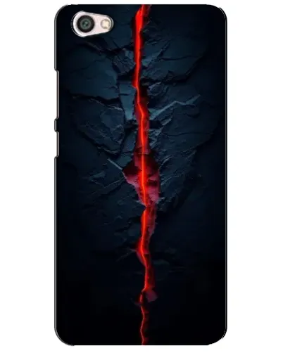 Чехол для Xiaomi Redmi Note 5A с картинкой «Kрасная лавовая трещина»