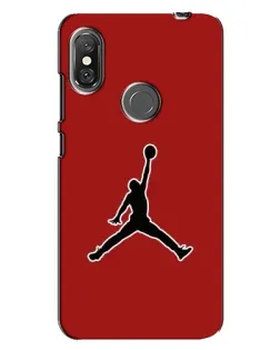Чехол для Xiaomi Redmi Note 6 Pro с картинкой «Jordan Red Back»