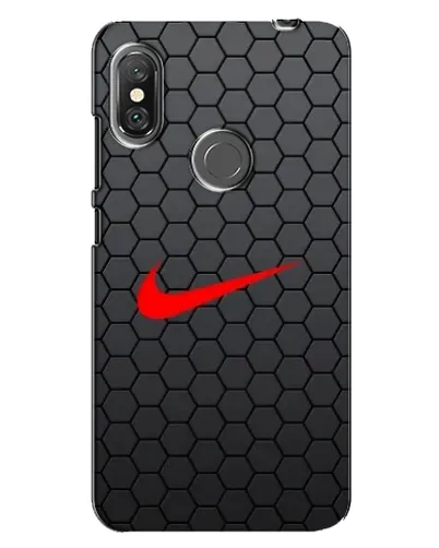 Чехол для Xiaomi Redmi Note 6 Pro с картинкой «Nike — карбоновая сетка»