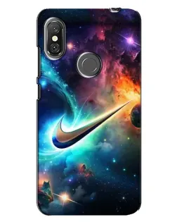 Чехол для Xiaomi Redmi Note 6 Pro с картинкой «Космический Nike Swoosh»