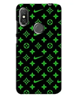 Чехол для Xiaomi Redmi Note 6 Pro с картинкой «Неоновый принт LV»