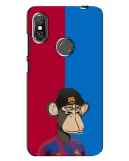 Чехол для Xiaomi Redmi Note 6 Pro с картинкой «Bored Ape — фанат Барсы» Чехол для Xiaomi Redmi Note 6 Pro с картинкой «Bored Ape — фанат Барсы»