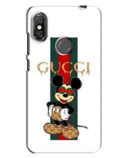 Чехол для Xiaomi Redmi Note 6 Pro с картинкой «Микки Маус Gucci — полосы» Чехол для Xiaomi Redmi Note 6 Pro с картинкой «Микки Маус Gucci — полосы»