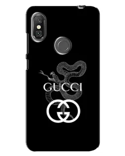 Чехол для Xiaomi Redmi Note 6 Pro с картинкой «Gucci — серебряная змея» Чехол для Xiaomi Redmi Note 6 Pro с картинкой «Gucci — серебряная змея»