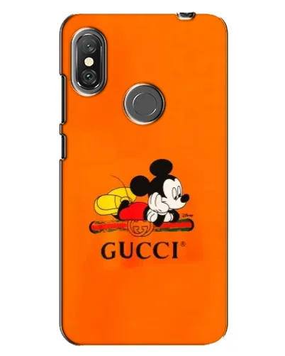 Чехол для Xiaomi Redmi Note 6 Pro с картинкой «Микки Маус Gucci — оранж» Чехол для Xiaomi Redmi Note 6 Pro с картинкой «Микки Маус Gucci — оранж»