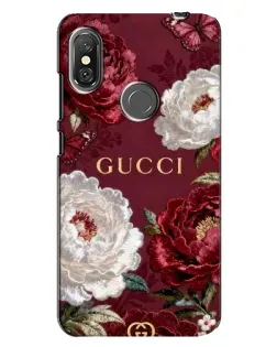 Чехол для Xiaomi Redmi Note 6 Pro с картинкой «Gucci — бордовые розы» Чехол для Xiaomi Redmi Note 6 Pro с картинкой «Gucci — бордовые розы»