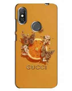 Чехол для Xiaomi Redmi Note 6 Pro с картинкой «Gucci — золотые бабочки» Чехол для Xiaomi Redmi Note 6 Pro с картинкой «Gucci — золотые бабочки»