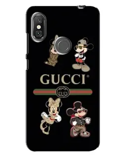 Чехол для Xiaomi Redmi Note 6 Pro с картинкой «Gucci — герои Disney и монограмма» Чехол для Xiaomi Redmi Note 6 Pro с картинкой «Gucci — герои Disney и монограмма»
