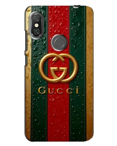 Чехол для Xiaomi Redmi Note 6 Pro с картинкой «Gucci — фирменная полоса и золото» Чехол для Xiaomi Redmi Note 6 Pro с картинкой «Gucci — фирменная полоса и золото»