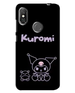 Чохол для Xiaomi Redmi Note 6 Pro з картинкою «Kuromi — чорний мінімалізм» Чохол для Xiaomi Redmi Note 6 Pro з картинкою «Kuromi — чорний мінімалізм»