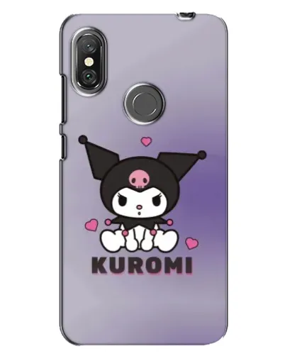 Чехол для Xiaomi Redmi Note 6 Pro с картинкой «Kuromi — фиолетовый арт» Чехол для Xiaomi Redmi Note 6 Pro с картинкой «Kuromi — фиолетовый арт»