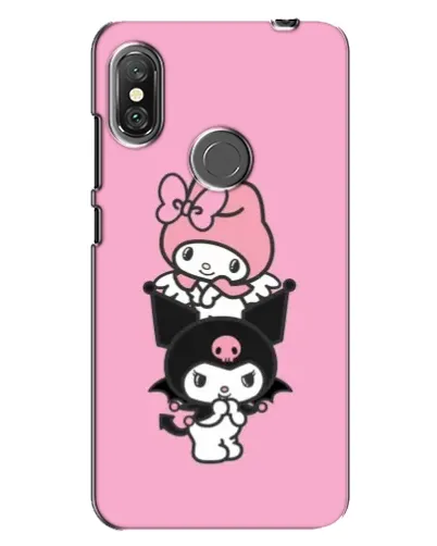 Чехол для Xiaomi Redmi Note 6 Pro с картинкой «My Melody и Kuromi» Чехол для Xiaomi Redmi Note 6 Pro с картинкой «My Melody и Kuromi»