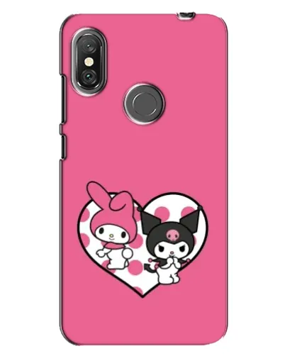 Чехол для Xiaomi Redmi Note 6 Pro с картинкой «Kuromi и My Melody» Чехол для Xiaomi Redmi Note 6 Pro с картинкой «Kuromi и My Melody»