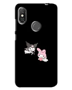 Чохол для Xiaomi Redmi Note 6 Pro з картинкою «My Melody та Kuromi» Чохол для Xiaomi Redmi Note 6 Pro з картинкою «My Melody та Kuromi»