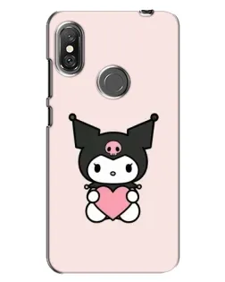 Чохол для Xiaomi Redmi Note 6 Pro з картинкою «Kuromi та серце» Чохол для Xiaomi Redmi Note 6 Pro з картинкою «Kuromi та серце»