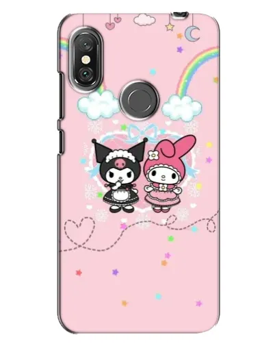 Чехол для Xiaomi Redmi Note 6 Pro с картинкой «My Melody и Kuromi» Чехол для Xiaomi Redmi Note 6 Pro с картинкой «My Melody и Kuromi»